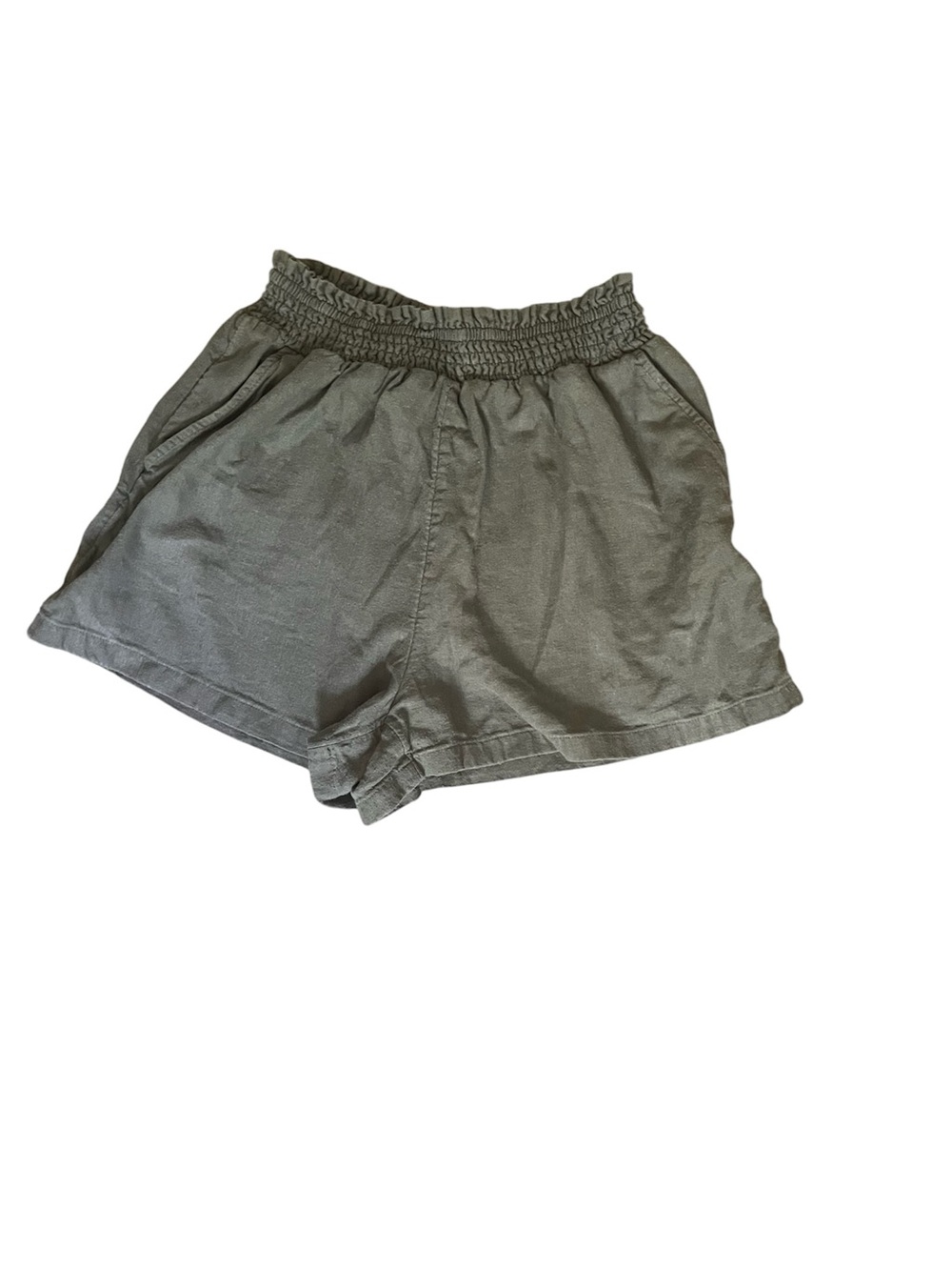 Universal Thread Olive Green Smocked-Waist Shorts Size S